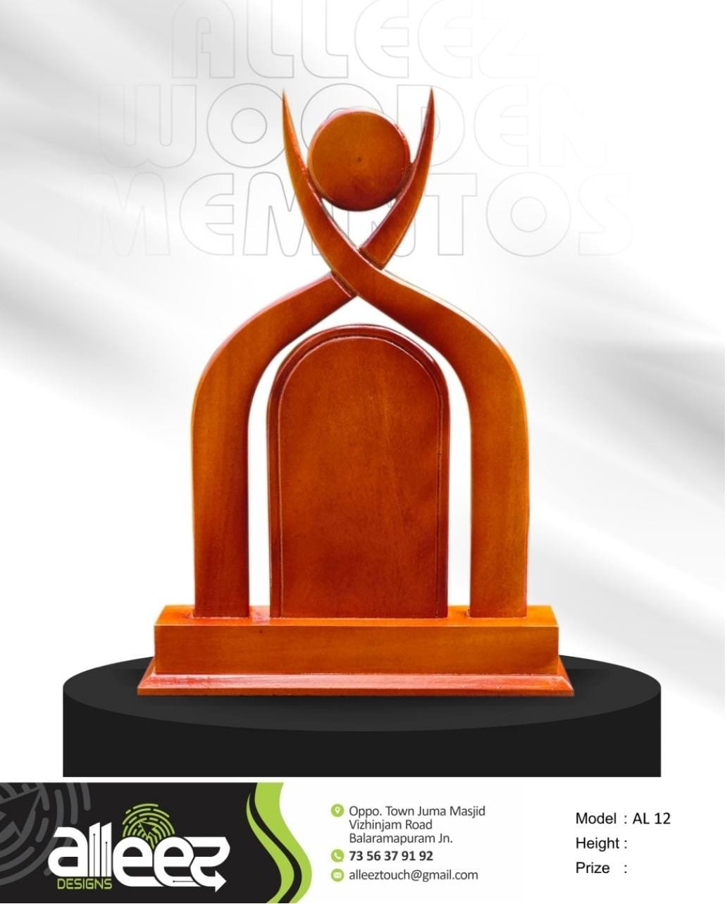 Premium wooden mementos AL 12