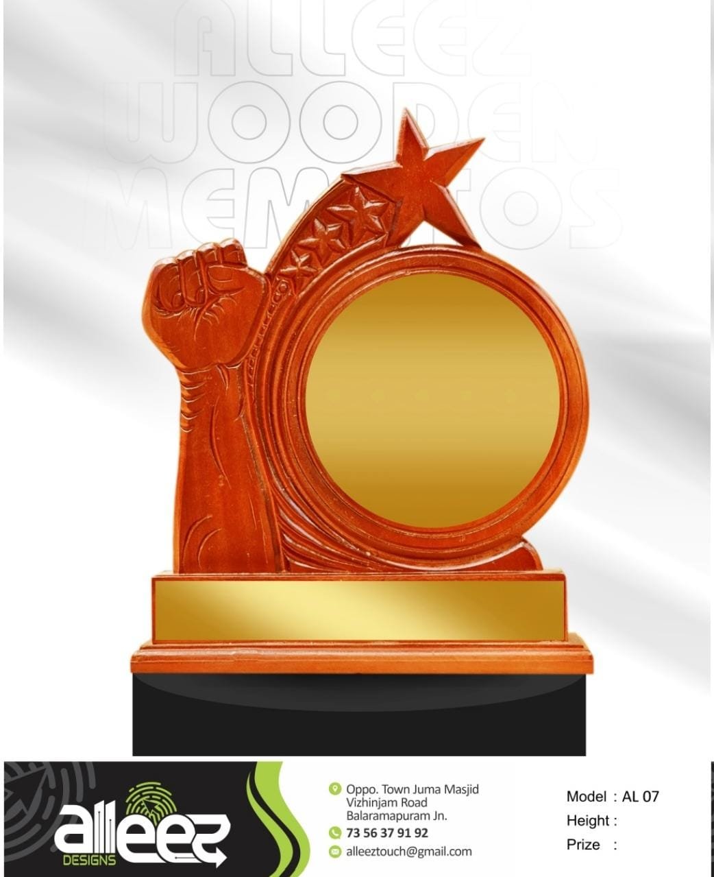 Premium wooden mementos AL 07