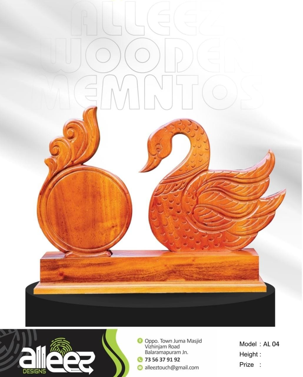 Premium wooden mementos AL 04